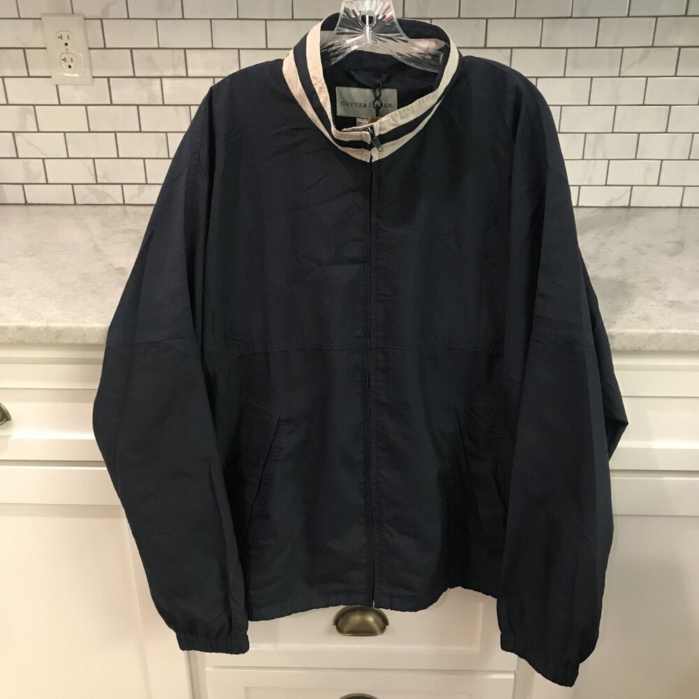 Cutter & Buck Jacket Mens XL Full Zip Windbreaker Lightweight Golf Coat